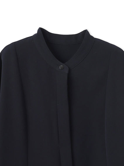ダブルクロス2WAYロングシャツブラウス≪洗濯機で洗える/セットアップ対応≫