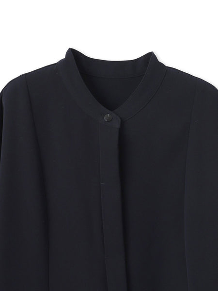ダブルクロス2WAYロングシャツブラウス≪洗濯機で洗える/セットアップ対応≫