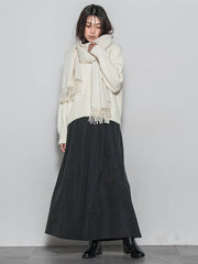 フラッフィークルーネックニット≪手洗い可能≫