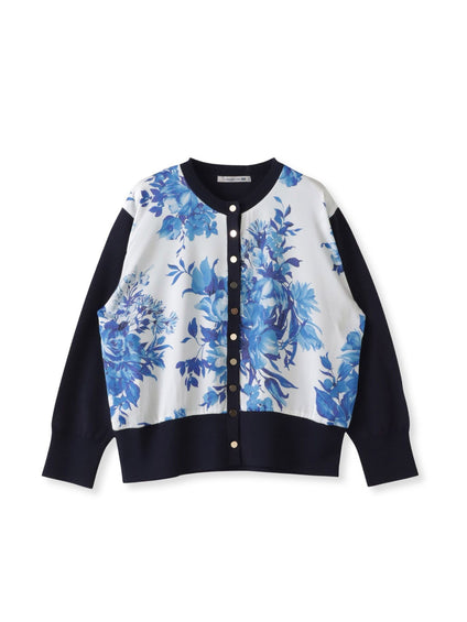 ビッグフラワーブーケカーディガン