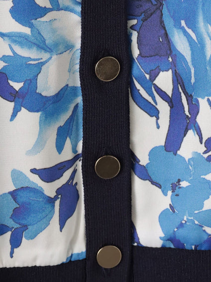 ビッグフラワーブーケカーディガン