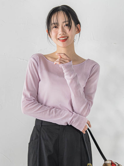 コットンサラチュールカットソー