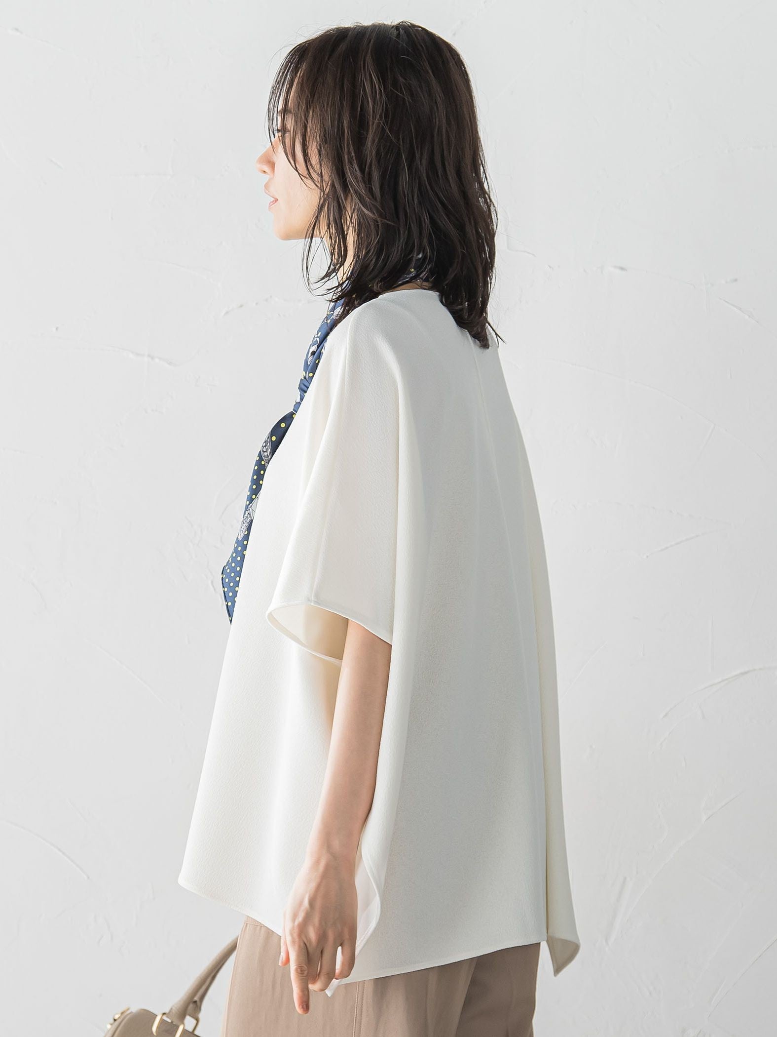 つぶつぶジョーゼットカットソー≪洗濯機で洗える≫