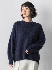 【大きいサイズ】モヘヤスパンコールニット