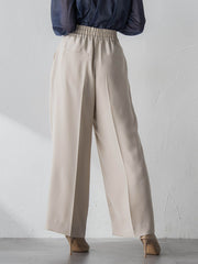 サスペンダー付きダブルサテンパンツ