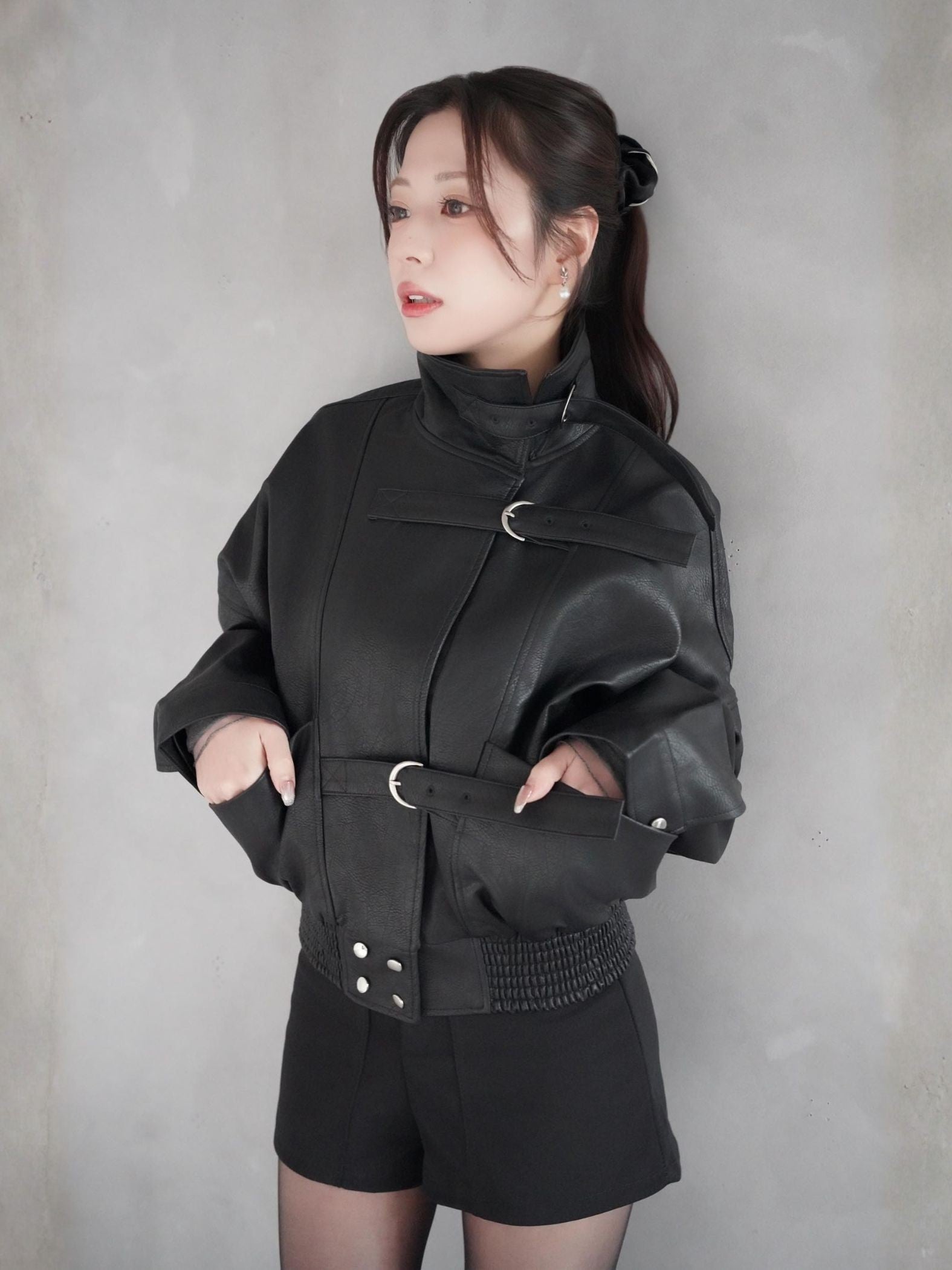 Volume Leather Jacket