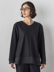 【大きいサイズ】ピクシエスタVネックブラウス