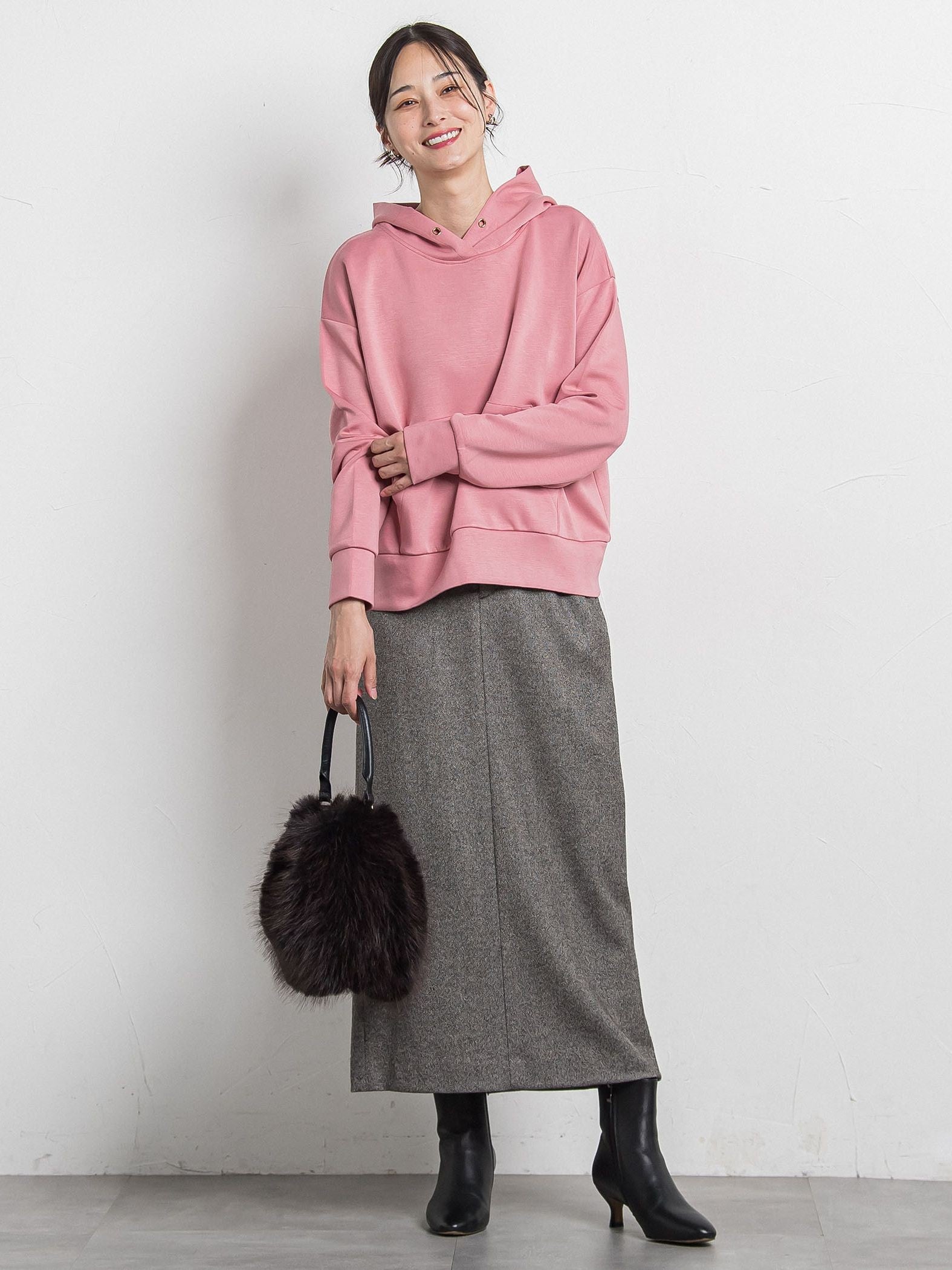 【WEB限定】ふんわリッチパーカー≪手洗い可能≫