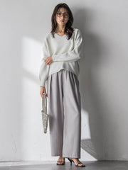 【一瞬で楽とキレイを叶える】タンブラーオックスイージーワイドパンツ≪手洗い可能≫