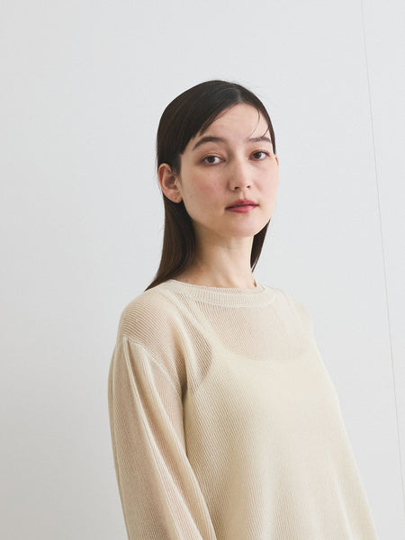 麻タッチハイショクプルオーバー≪手洗い可能≫