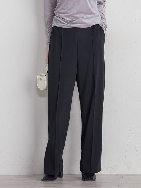 ポンチサイドスリットワイドパンツ≪セットアップ対応/手洗い可能≫