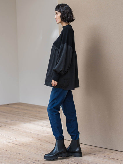 【WEB限定/大きいサイズ】”楽暖”あったか裏起毛スキニーデニム≪洗濯機で洗える≫