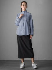 ネックフリルブラウス