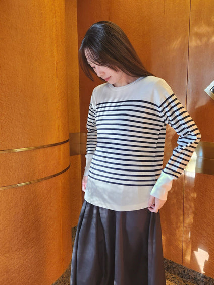 【WEB限定サイズあり】【洗えるニット】Brisbaneクルーネックプルオーバー