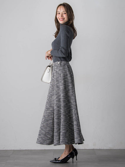 スパンコールリブタートルニット≪手洗い可能≫