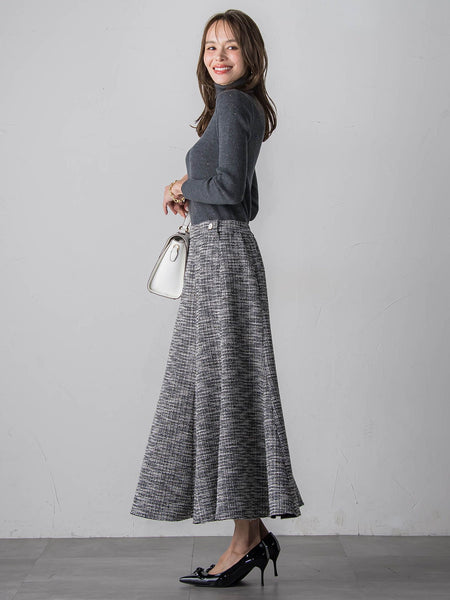 スパンコールリブタートルニット≪手洗い可能≫