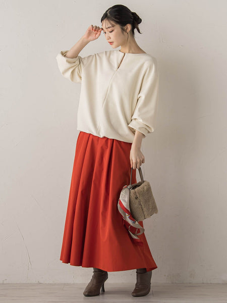 ニットコーデュロイカットソー≪手洗い可能≫