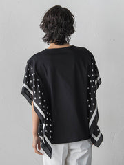 ドットスカーフ切り替えカットソー