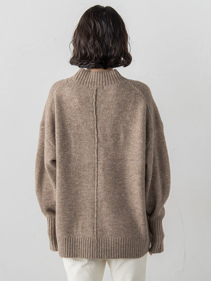 【WEB限定】”毎日頼れる”ゆったりモックネックニット