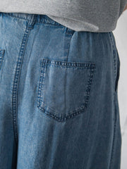 ゆれるデニムフレアパンツ