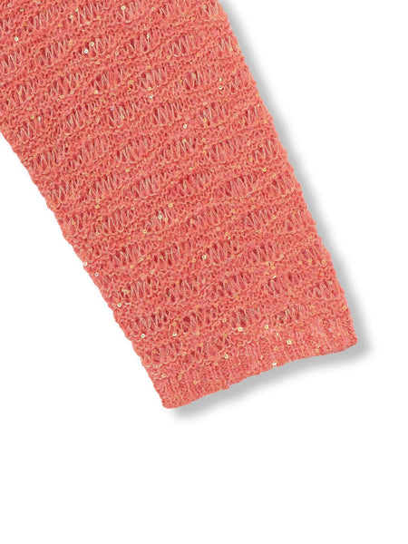 【WEB限定】スパンコールシャギーニットプルオーバー≪手洗い可能≫