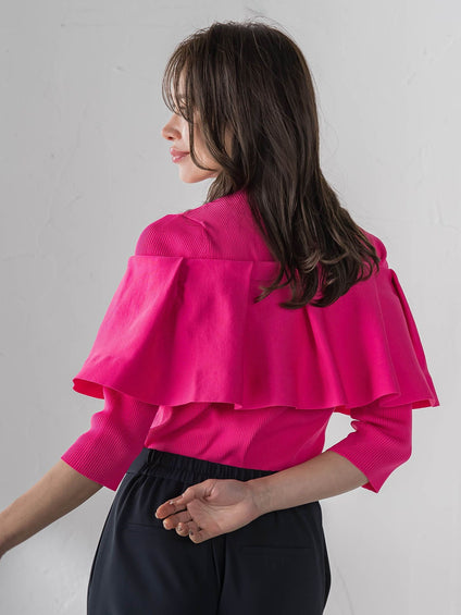 ケープ付き5wayニット