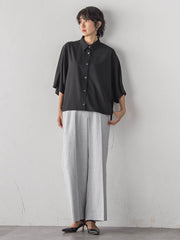 【極・名品パンツ】シェルタリングワイドパンツ