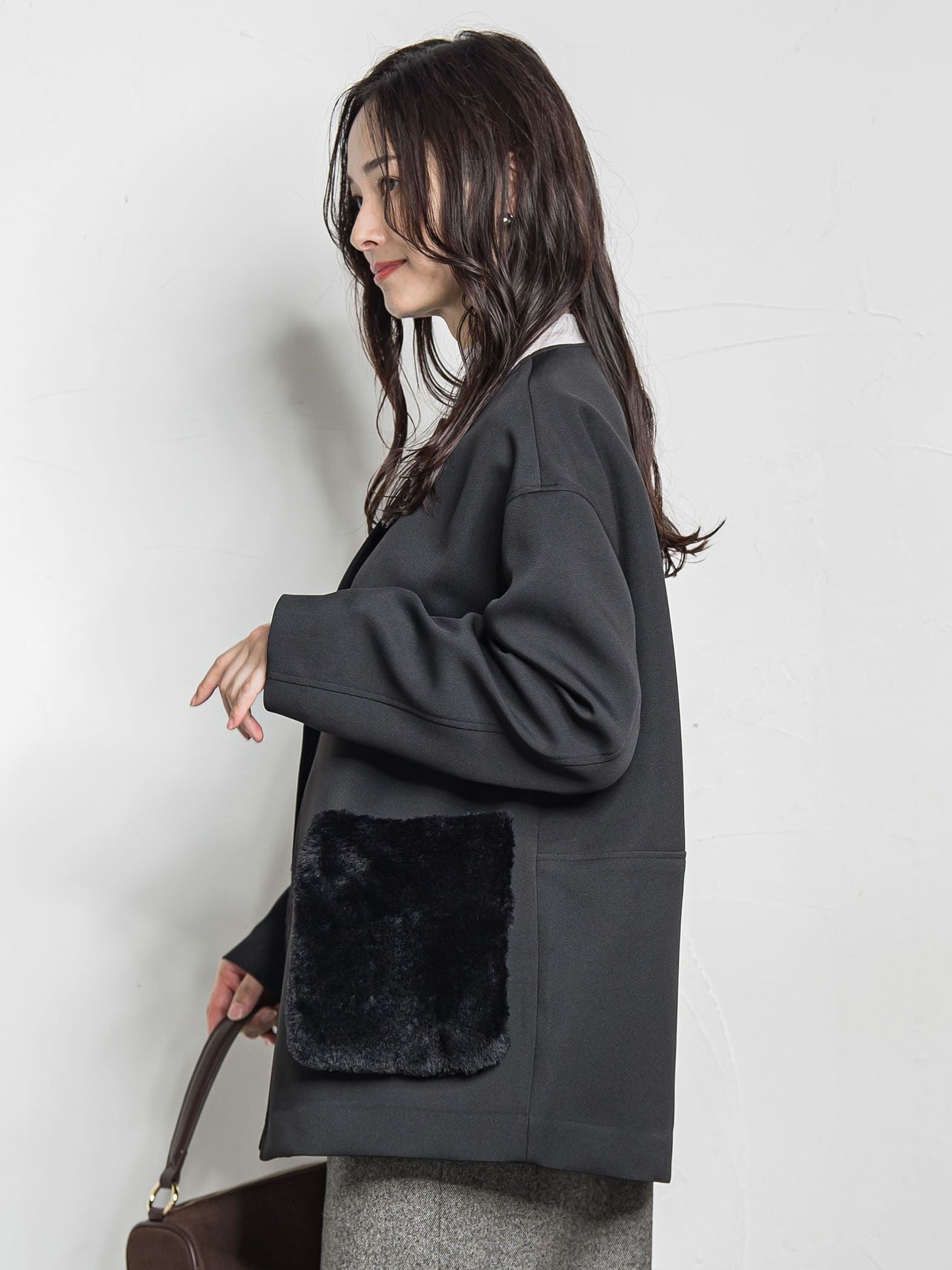 トリプルクロスファーポケットジャケット≪手洗い可能≫