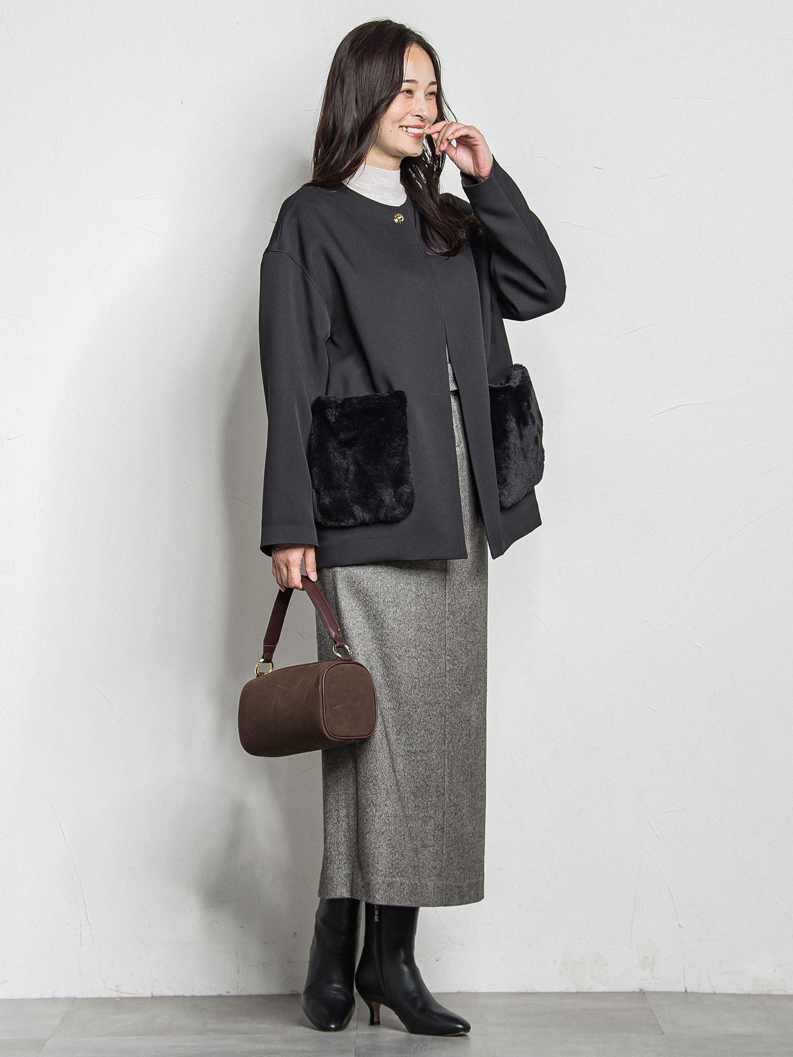 トリプルクロスファーポケットジャケット≪手洗い可能≫