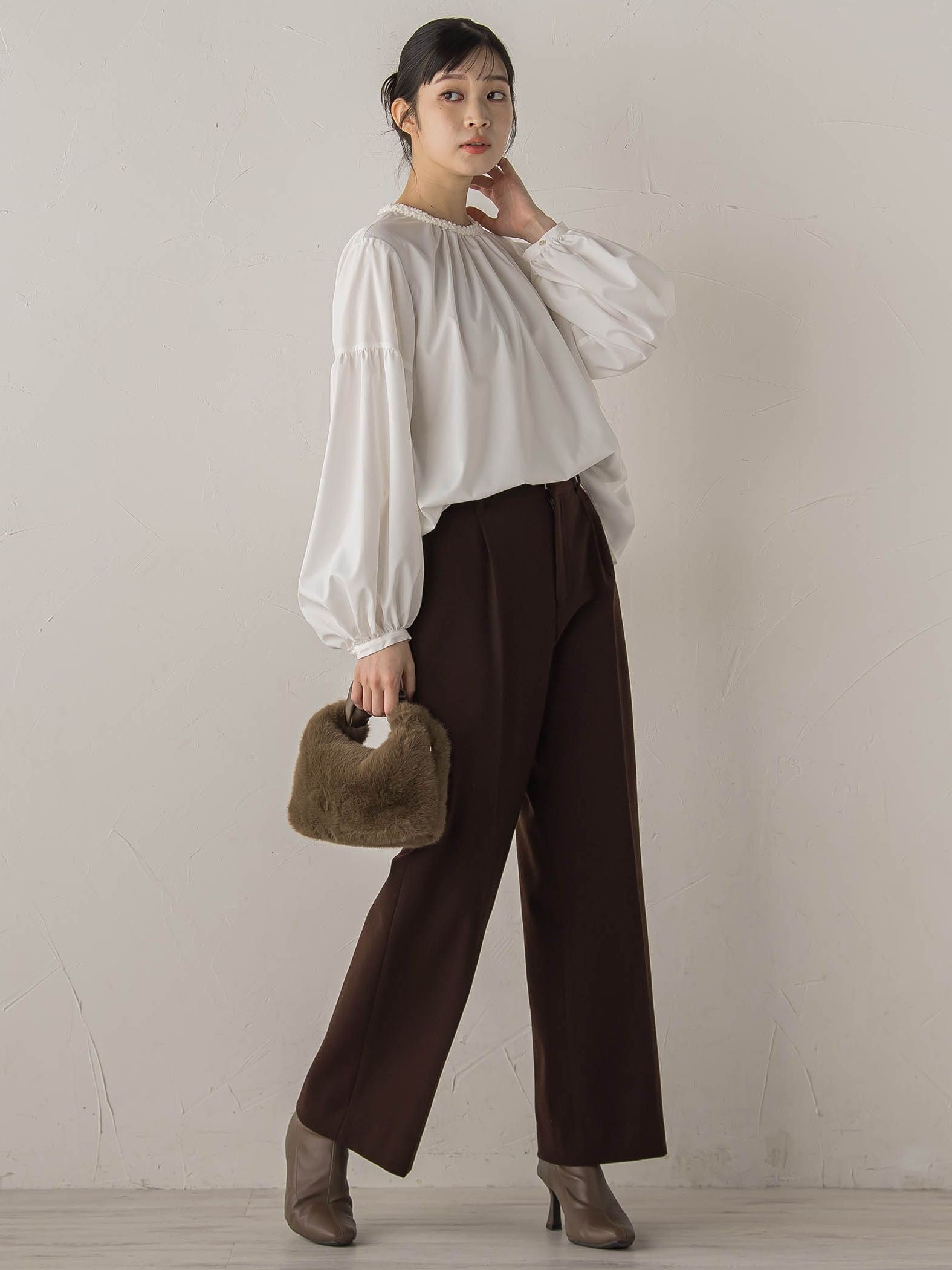 ブレードブラウス≪洗濯機で洗える≫