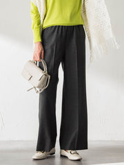 両面起毛ドロストワイドパンツ