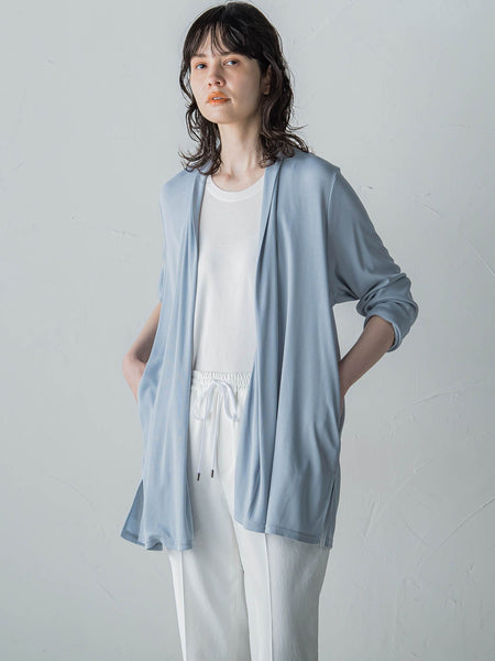 シルク混カットカーディガン≪手洗い可能≫