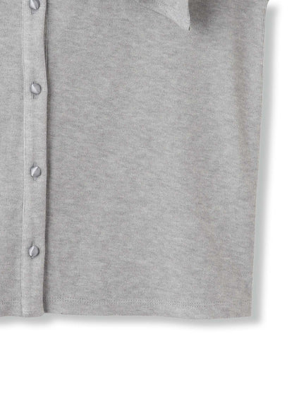 Wフェイス天竺ビッグカラートップス≪手洗い可能≫