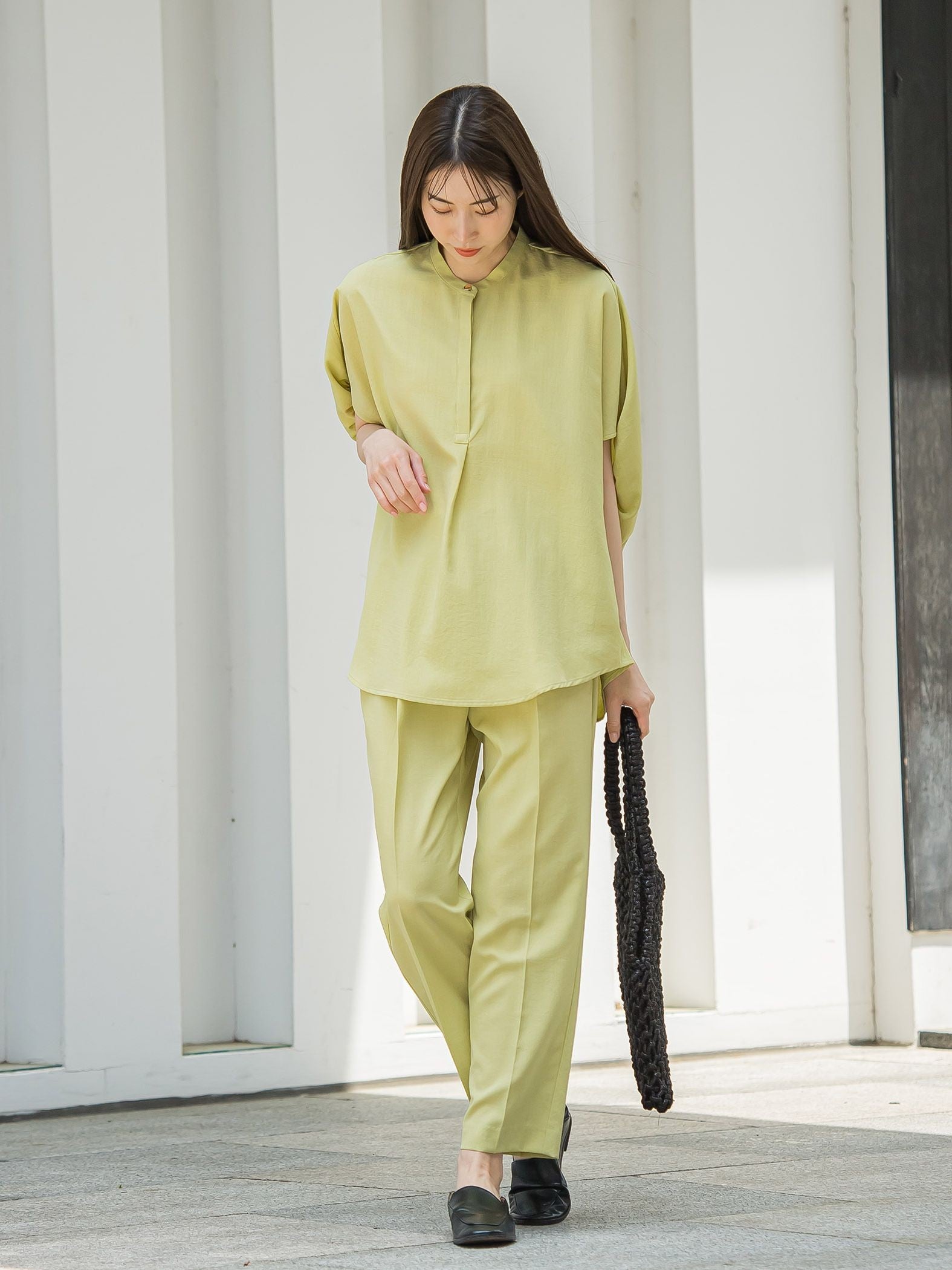 【WEB限定】タンブラーブッチャーテーパードパンツ≪手洗い可能≫