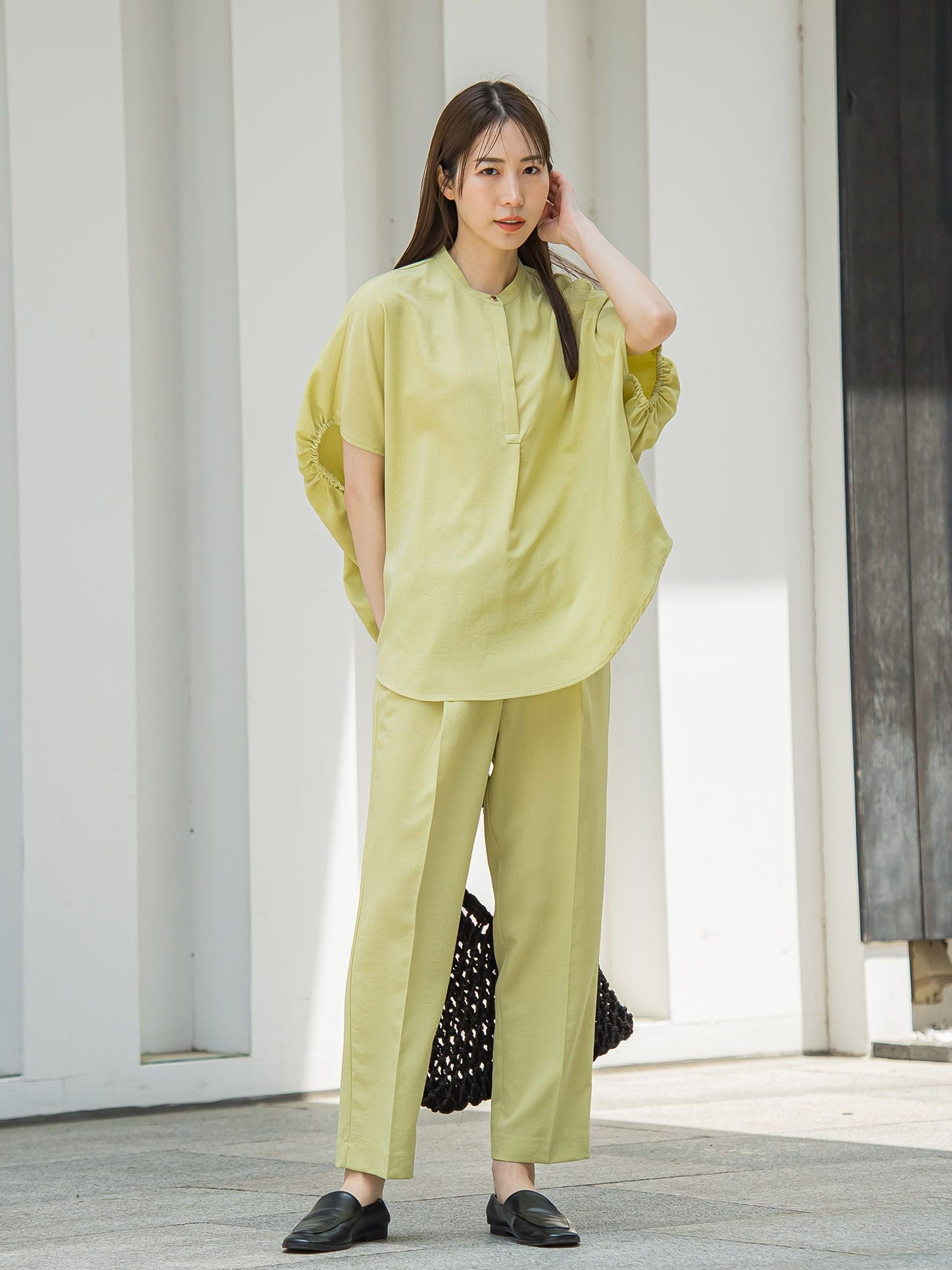 【WEB限定】タンブラーブッチャーテーパードパンツ≪手洗い可能≫