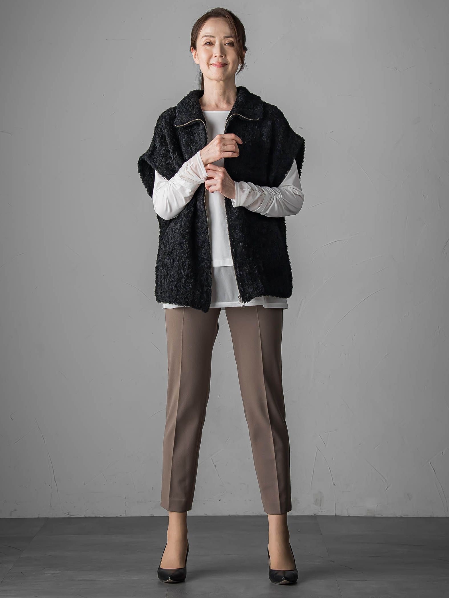 【大きいサイズ】【biyori/極】”着心地も美しさも”パーフェクトムーブパンツ≪洗濯機で洗える≫