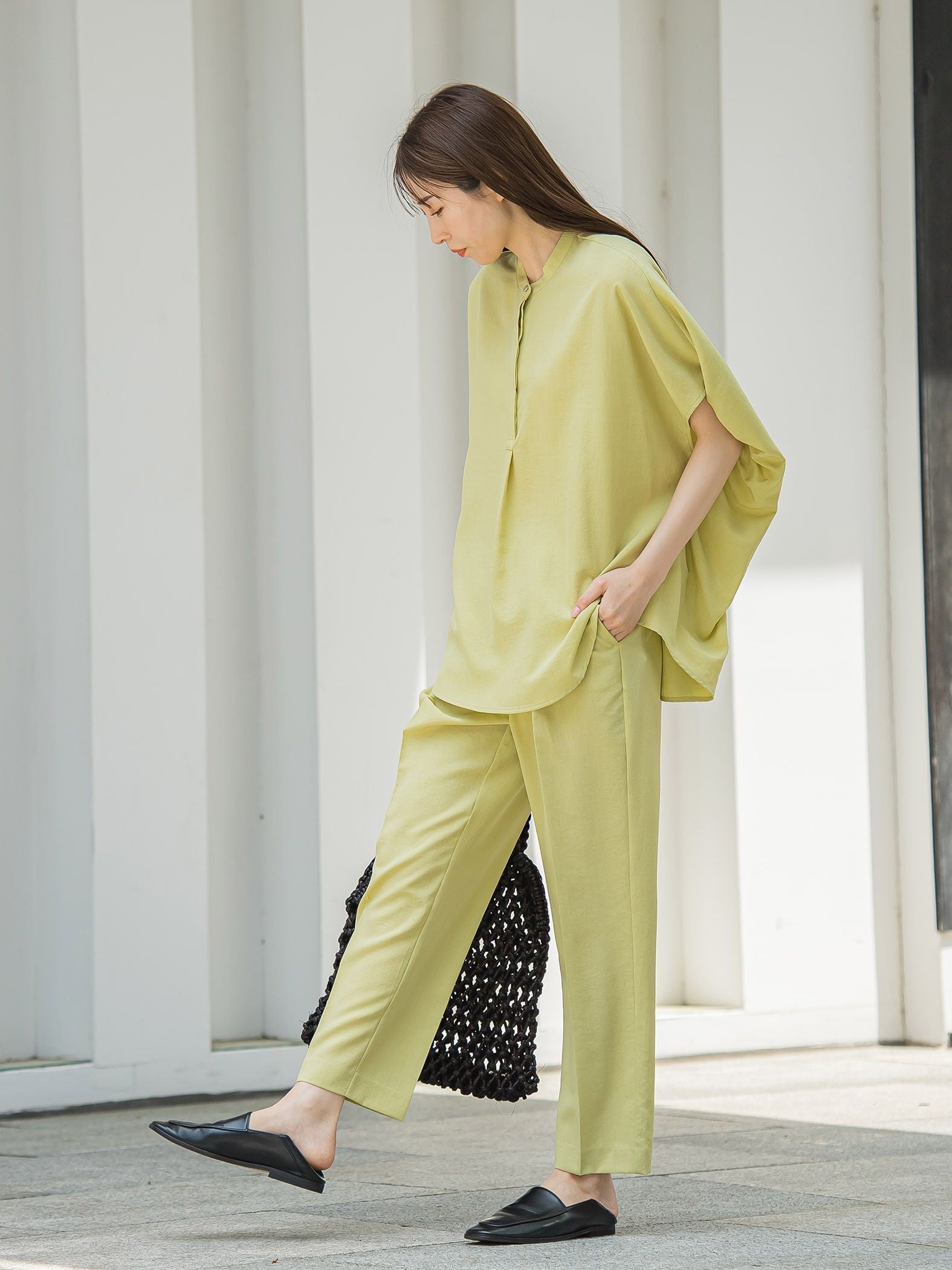 【WEB限定】タンブラーブッチャーテーパードパンツ≪手洗い可能≫