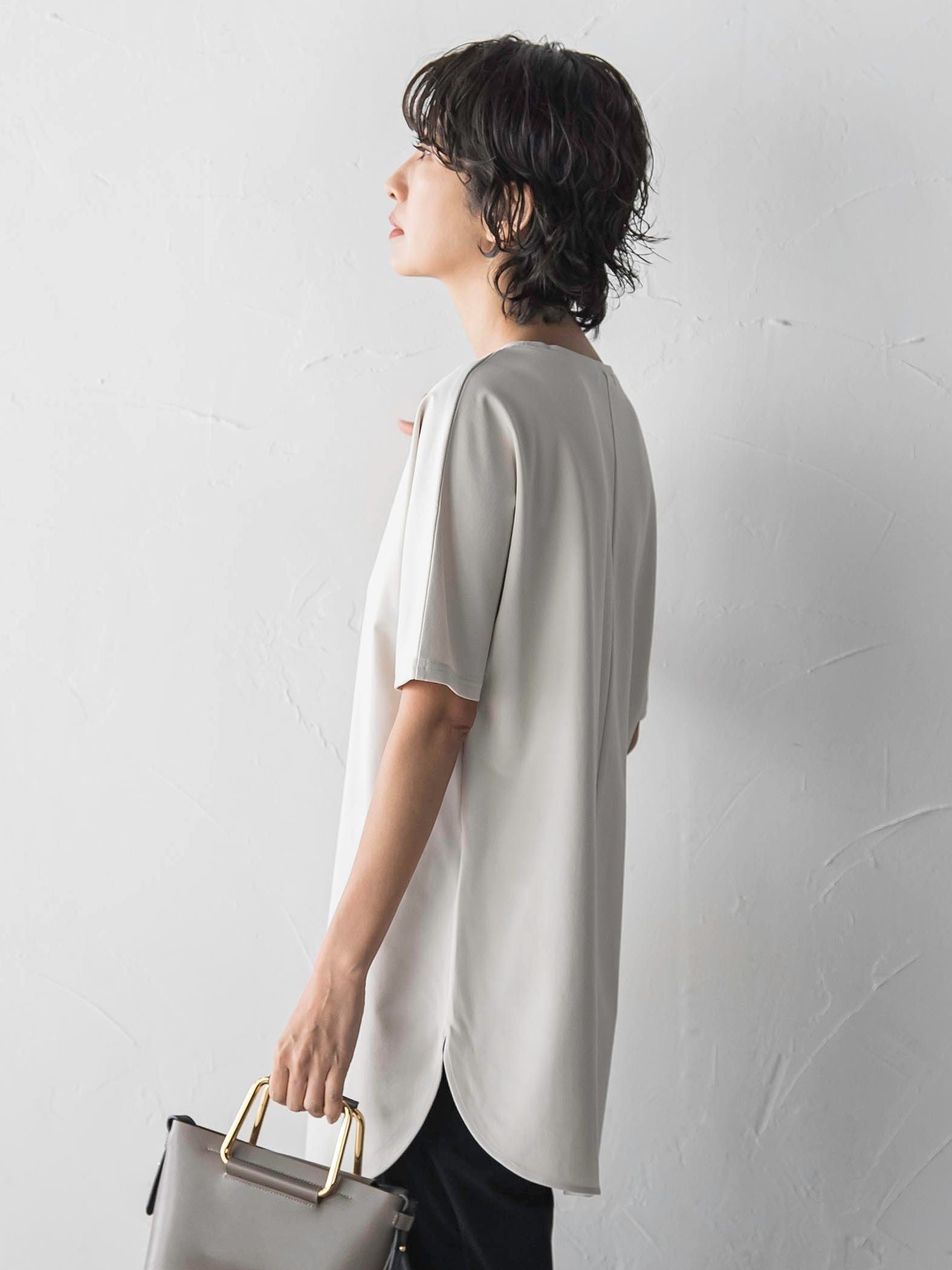 【WEB限定/大きいサイズ】”細身パンツも怖くない”Tシャツチュニック