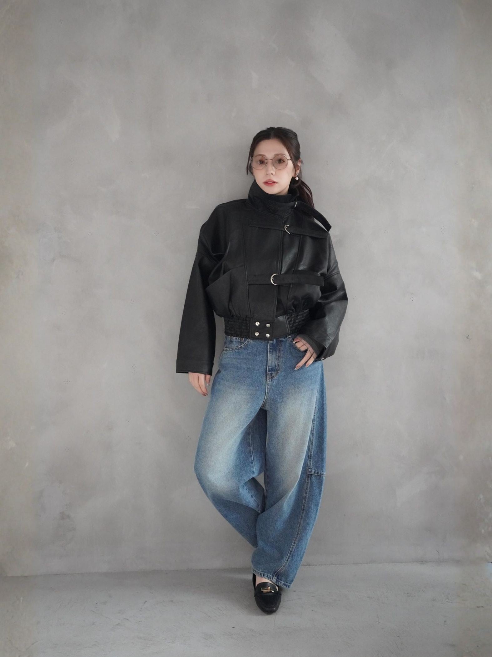 Volume Leather Jacket