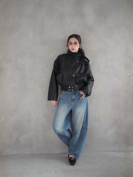 Volume Leather Jacket