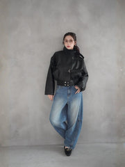 Volume Leather Jacket