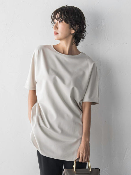 【WEB限定/大きいサイズ】”細身パンツも怖くない”Tシャツチュニック