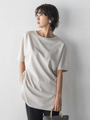 【WEB限定/大きいサイズ】”細身パンツも怖くない”Tシャツチュニック