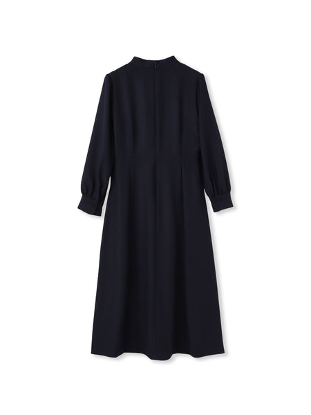 バックサテンジョーゼットワンピース | LAUTREAMONT DE CLASSE(ロート バックサテンジョーゼットワンピース | LAUTREAMONT DE CLASSE(ロート