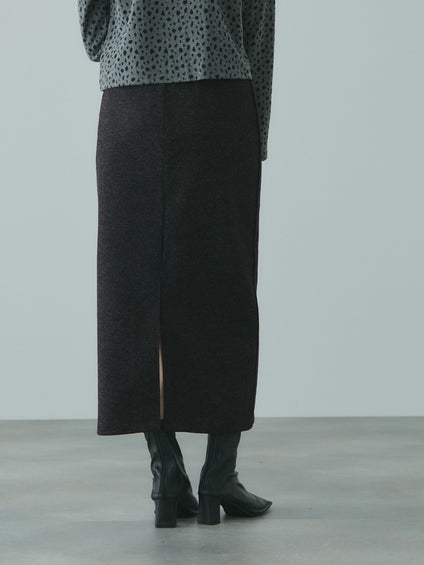 ソフトニットメルトンIラインスカート≪手洗い可能≫