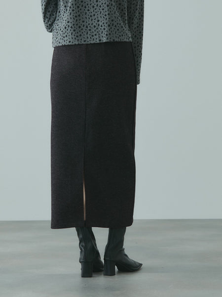 ソフトニットメルトンIラインスカート≪手洗い可能≫