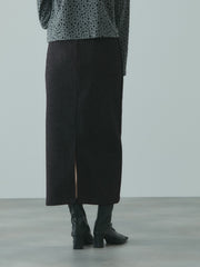 ソフトニットメルトンIラインスカート≪手洗い可能≫