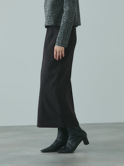 ソフトニットメルトンIラインスカート≪手洗い可能≫