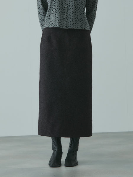 ソフトニットメルトンIラインスカート≪手洗い可能≫