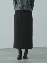 ソフトニットメルトンIラインスカート≪手洗い可能≫